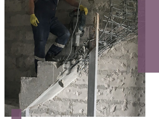 Демонтаж металлических и бетонных лестниц в Ишиме