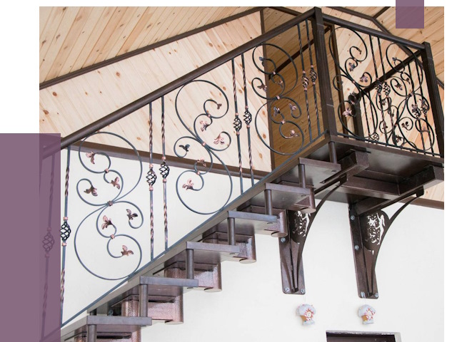 Кованые лестницы в Ишиме от 81065 руб. под ключ