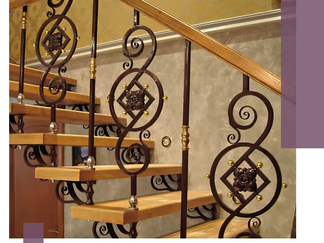 Изготовление кованых лестниц под ключ в Ишиме