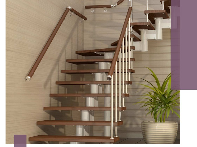 Изготовление модульных лестниц под ключ в Ишиме