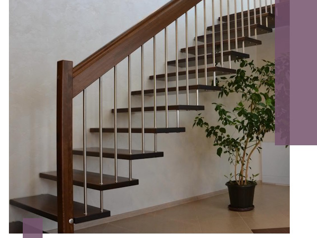 Лестницы на больцах под ключ в Ишиме – изготовление и монтаж