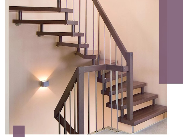 Изготовление лестниц на больцах в Ишиме под ключ