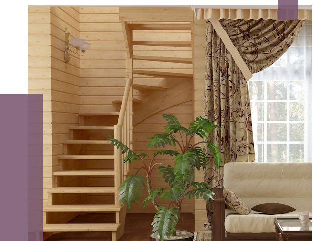 Лестницы для дачи в Ишиме от 77168 руб.  | ПРОЛЁТ-Шм