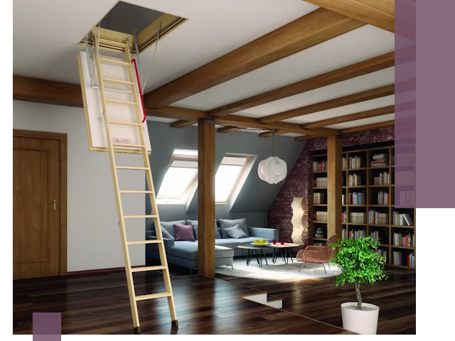 Чердачные лестницы под ключ в Ишиме: изготовление и монтаж