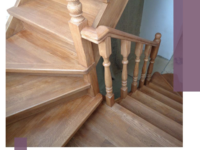 Дубовые лестницы под ключ в Ишиме: изготовление и монтаж