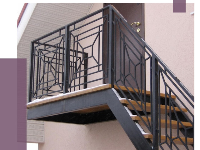Металлические перила в Ишиме от 4365 руб.  | ПРОЛЁТ-Шм
