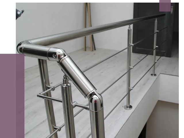 Перила из нержавеющей стали в Ишиме от 9146 руб. под ключ | ПРОЛЁТ-Шм