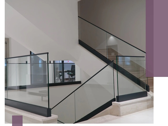 Стеклянные перила премиум-класса с установкой в Ишиме