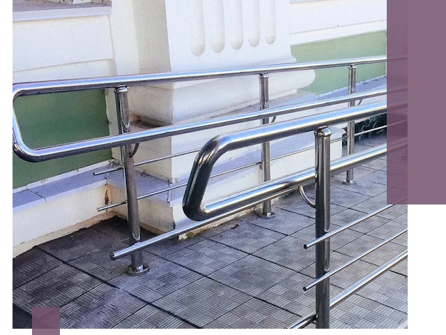 Ограждения пандусов из металла и нержавейки в Ишиме