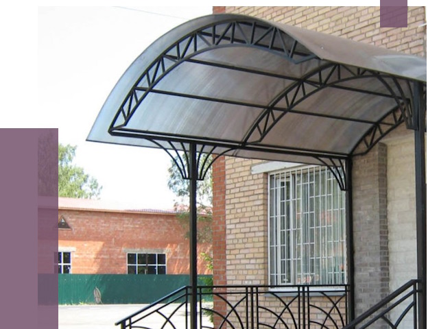 Металлические навесы и козырьки в Ишиме от 12991 руб.