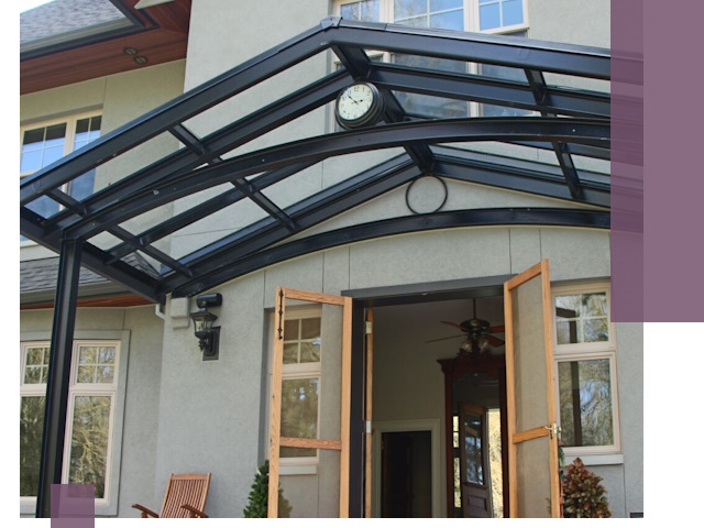 Изготовление и монтаж навесов и козырьков в Ишиме