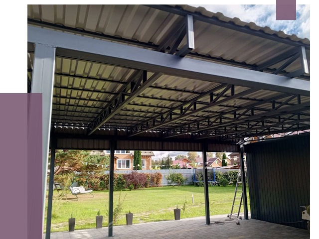 Монтаж навесов в Ишиме от 7483 руб. — установка навеса | ПРОЛЁТ-Шм