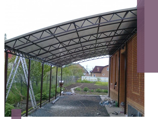 Профессиональный монтаж навесов под ключ в Ишиме