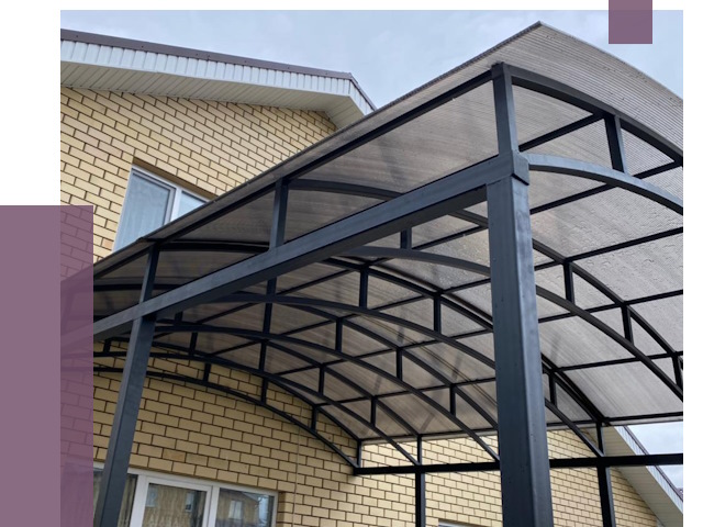 Монтаж козырьков в Ишиме от 11692 руб. | ПРОЛЁТ-Шм