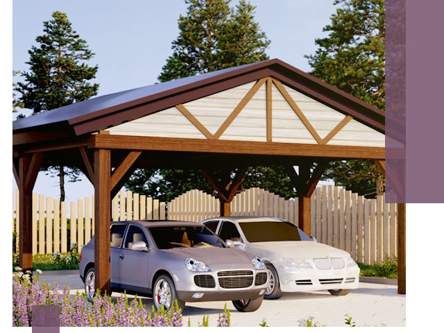 Навесы для автомобиля в Ишиме — изготовление и монтаж