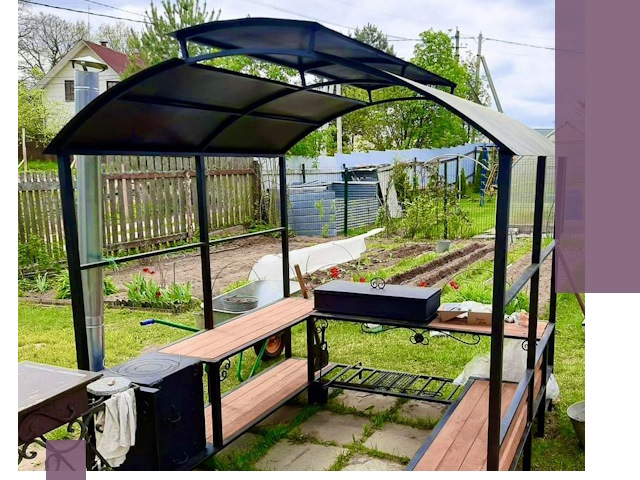 Навесы для барбекю в Ишиме: изготовление, монтаж и демонтаж