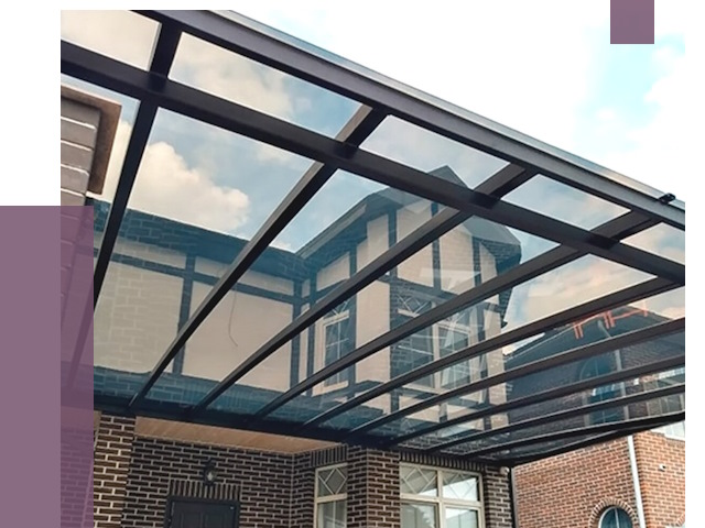 Навесы из поликарбоната в Ишиме от 8751 руб. под ключ — ПРОЛЁТ-Шм