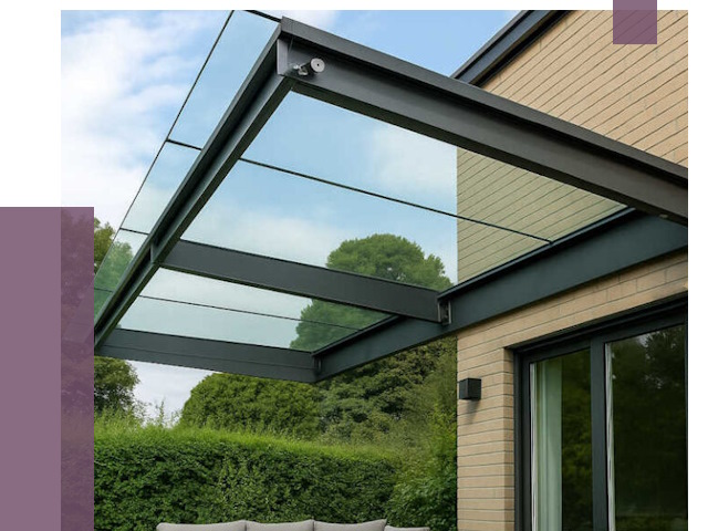 Стеклянные навесы и козырьки в Ишиме от 12472 руб.