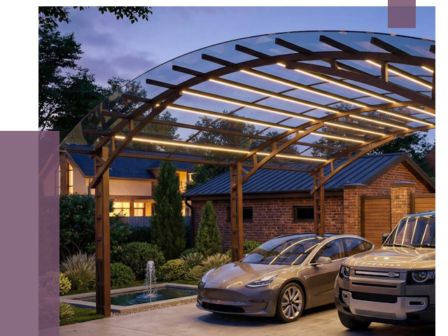 Металлические навесы в Ишиме от 12887 руб. под ключ — ПРОЛЁТ-Шм