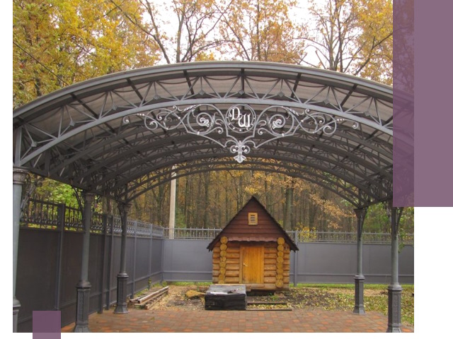 Кованые навесы премиум-класса под заказ в Ишиме