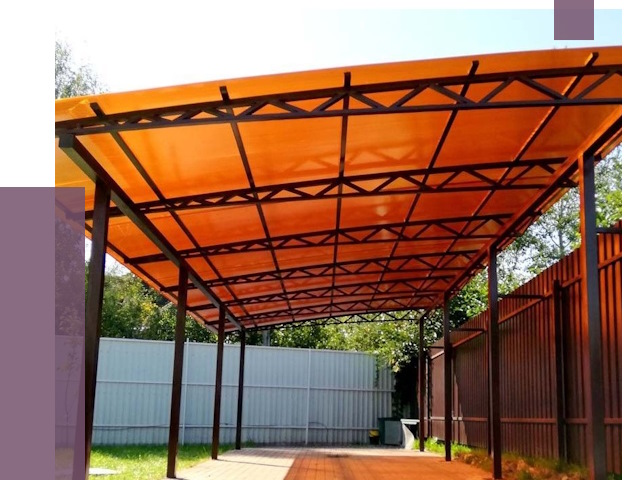 Односкатные навесы под ключ в Ишиме от 13355 руб. 