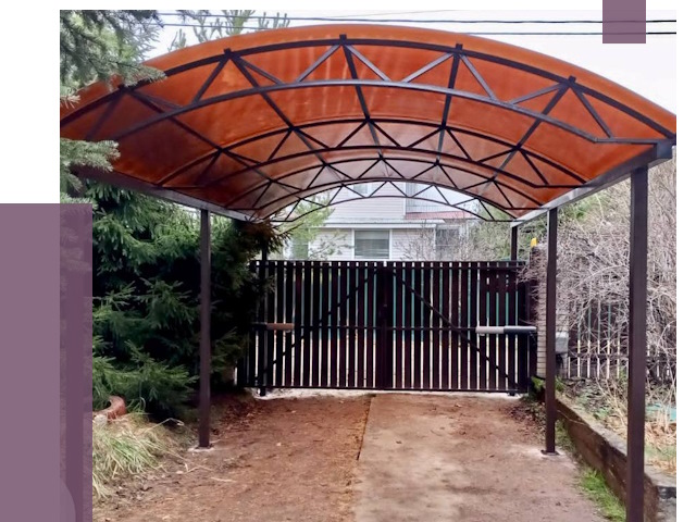 Арочные навесы в Ишиме от 12939 руб. — изготовление и монтаж | ПРОЛЁТ-Шм