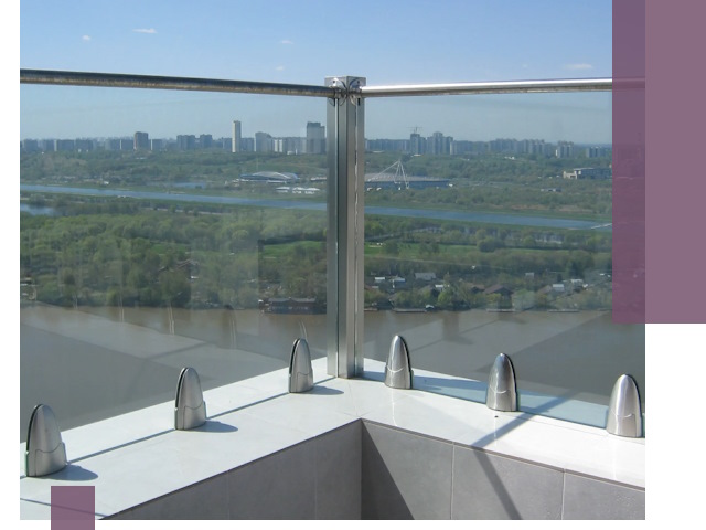 Стеклянные парапеты премиум класса в Ишиме для домов и бизнесов