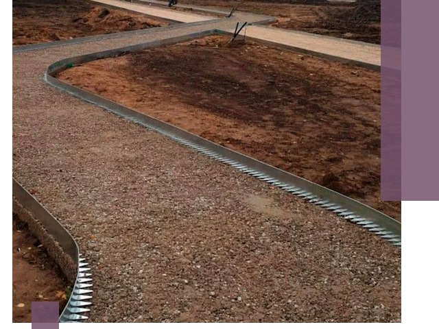 Металлические бордюры под ключ в Ишиме — изготовление и монтаж