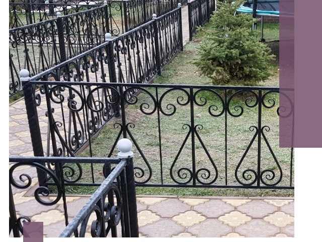 Кованые газонные ограждения под ключ в Ишиме