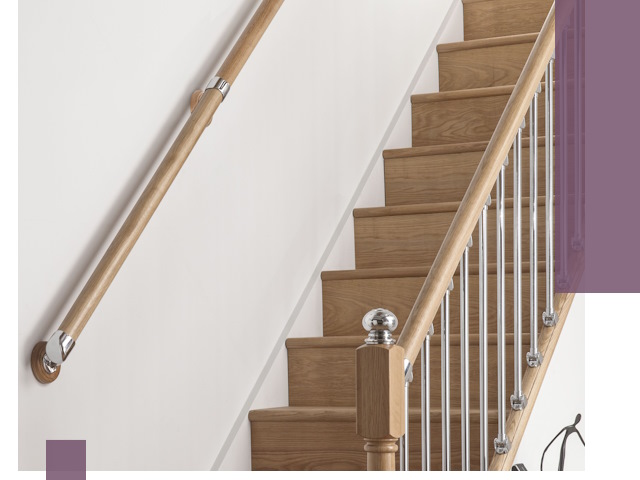 Пристенные поручни из стали и нержавейки под монтаж в Ишиме